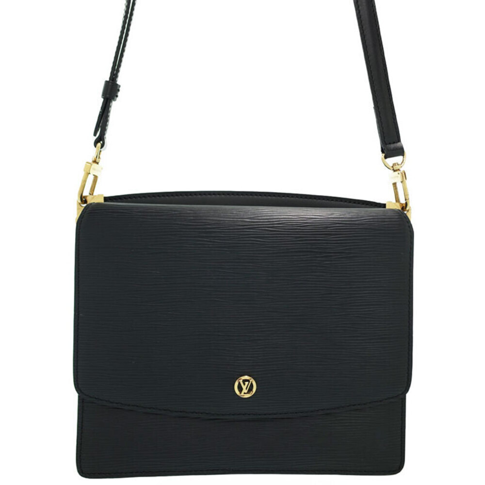 Louis Vuitton Epi Grenelle Leather Shoulder Bag Black
